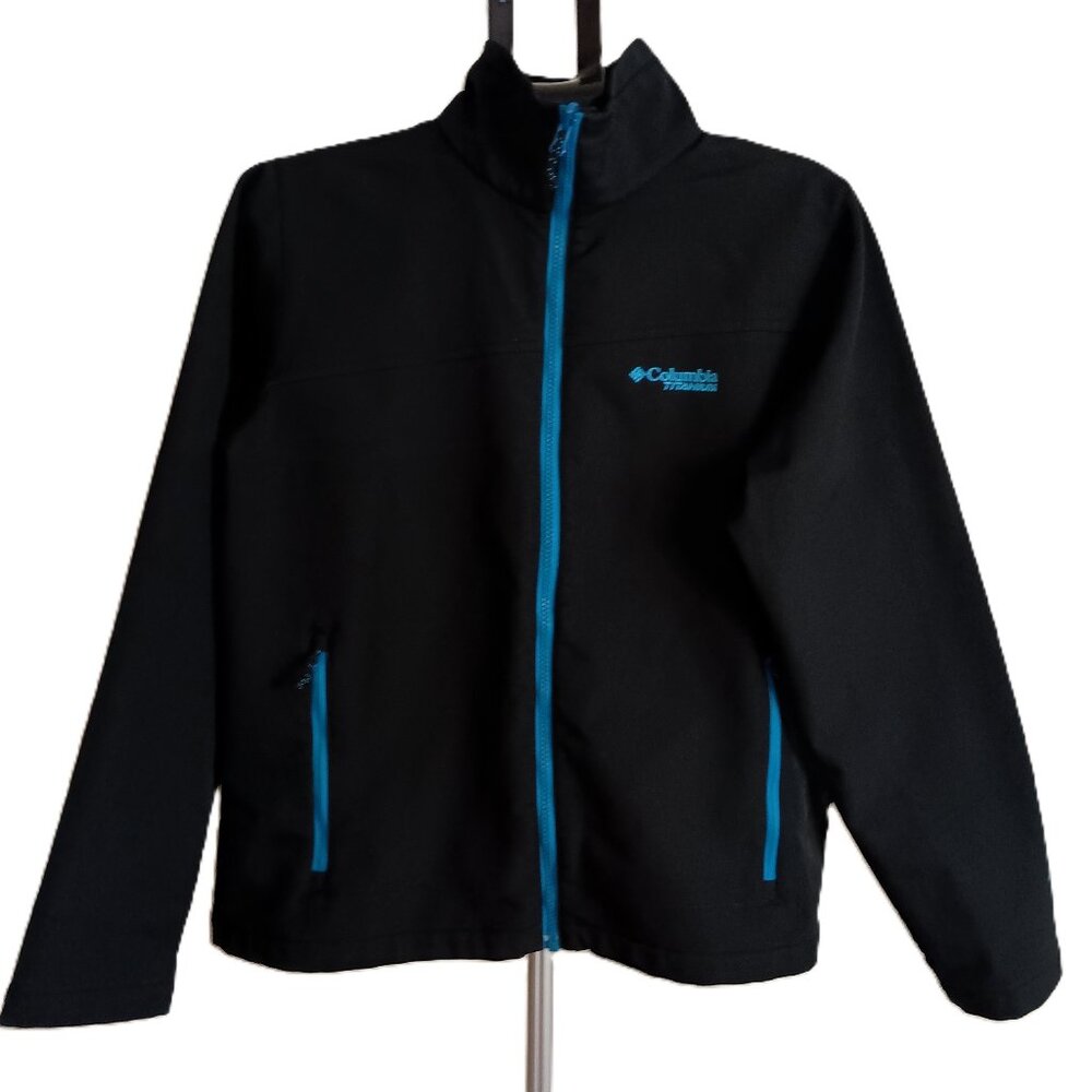 Columbia Titanium Omni Heat Bugaboo Black Layer Jacket Youth Size 18/20